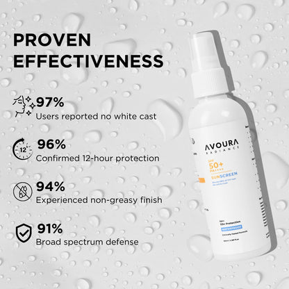 Dry Skin Sunscreen Spray for face and body with SPF 50 - Avoura